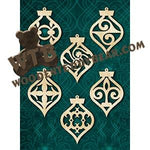 Bauble Ornaments #9 fretwork scroll saw pattern |The Wooden Teddy Bear