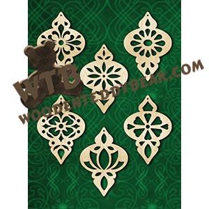 Bauble Ornaments #11 fretwork scroll saw pattern |The Wooden Teddy Bear