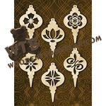 Bauble Ornaments #12 fretwork scroll saw pattern |The Wooden Teddy Bear