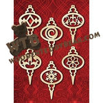 Bauble Ornaments #13 fretwork scroll saw pattern |The Wooden Teddy Bear