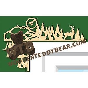 Deer #2 Decorative Corner fretwork scroll saw pattern |The Wooden Teddy Bear