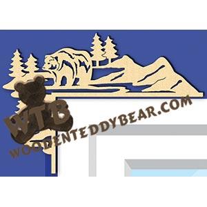Bear Decorative Corner fretwork scroll saw pattern |The Wooden Teddy Bear