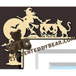 Halloween #3 Decorative Corner fretwork scroll saw pattern |The Wooden Teddy Bear