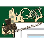 Halloween #4 Decorative Corner fretwork scroll saw pattern |The Wooden Teddy Bear