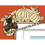 Thanksgiving #3 Decorative Corner fretwork scroll saw pattern |The Wooden Teddy Bear