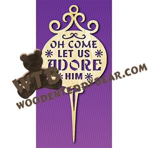 Words Bauble #4 fretwork scroll saw pattern |The Wooden Teddy Bear