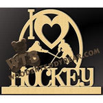 I Love Hockey fretwork scroll saw pattern |The Wooden Teddy Bear