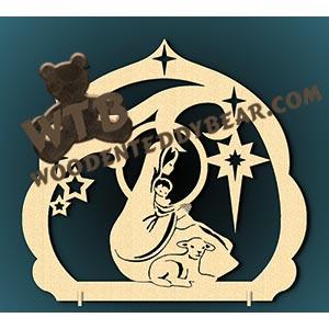 Nativity Plaque #10 fretwork scroll saw pattern |The Wooden Teddy Bear