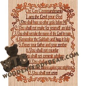 Ten Commandments fretwork scroll saw pattern |The Wooden Teddy Bear