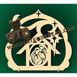 Nativity Plaque #13 fretwork scroll saw pattern |The Wooden Teddy Bear