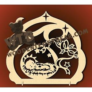 Nativity Plaque #15 fretwork scroll saw pattern |The Wooden Teddy Bear