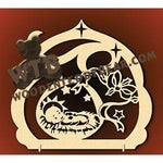 Nativity Plaque #15 fretwork scroll saw pattern |The Wooden Teddy Bear