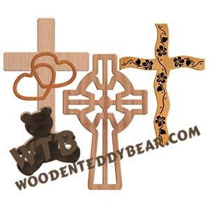 Cross Collection #3 fretwork scroll saw pattern |The Wooden Teddy Bear