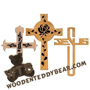 Cross Collection #4 fretwork scroll saw pattern |The Wooden Teddy Bear