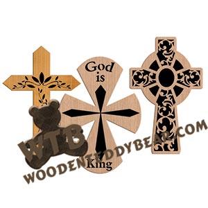 Cross Collection #5 fretwork scroll saw pattern |The Wooden Teddy Bear