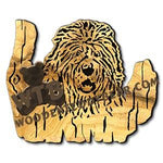 Old English Sheepdog Rustic Wood Slab fretwork scroll saw pattern |The Wooden Teddy Bear
