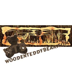 Wolves Large Rustic Wood Slab fretwork scroll saw pattern |The Wooden Teddy Bear