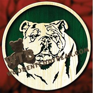 Bulldog #2 fretwork scroll saw pattern | The Wooden Teddy Bear