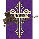 Decorative Easter Cross fretwork scroll saw pattern | The Wooden Teddy Bear