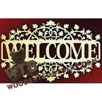 Decorative Welcome #3 fretwork scroll saw pattern | The Wooden Teddy Bear