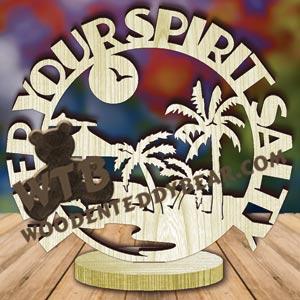 Freestanding Word Plaque Beach fretwork scroll saw pattern | The Wooden Teddy Bear