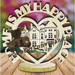 Freestanding Word Plaque Home fretwork scroll saw pattern | The Wooden Teddy Bear