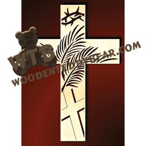 Lent Cross fretwork scroll saw pattern | The Wooden Teddy Bear