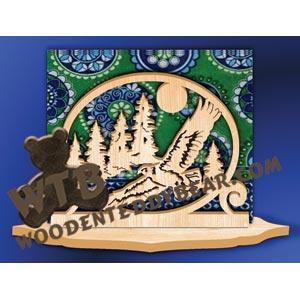 Napkin Holder Eagle fretwork scroll saw pattern | The Wooden Teddy Bear