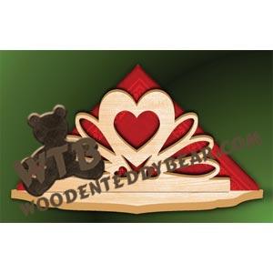 Napkin Holder Heart fretwork scroll saw pattern | The Wooden Teddy Bear