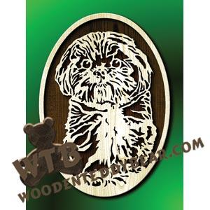 Shih-Tzu #2 fretwork scroll saw pattern | The Wooden Teddy Bear