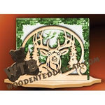 Napkin Holder Deer fretwork scroll saw pattern | The Wooden Teddy Bear