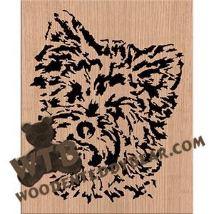 Yorkshire Terrier fretwork scroll saw pattern |The Wooden Teddy Bear