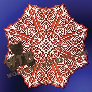 Detailed Fret Trivet #2 fretwork scroll saw pattern | The Wooden Teddy Bear