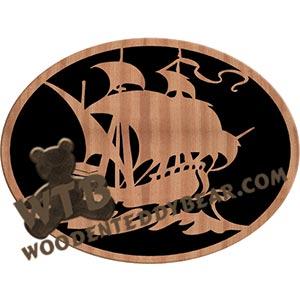 Sailing Ship fretwork scroll saw pattern |The Wooden Teddy Bear