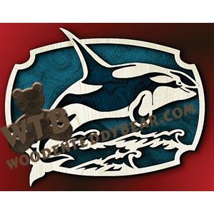 Orca fretwork scroll saw pattern | The Wooden Teddy Bear