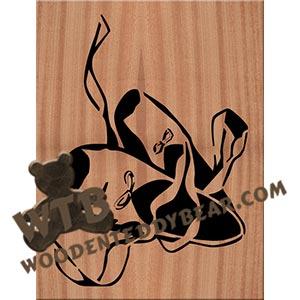 Ballet Slippers fretwork scroll saw pattern |The Wooden Teddy Bear