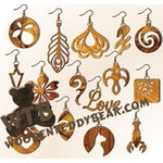 Earring Set #4 fretwork scroll saw pattern | The Wooden Teddy Bear