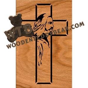 Cross & Jesus fretwork scroll saw pattern |The Wooden Teddy Bear