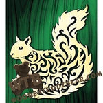 Tribal Squirrel fretwork scroll saw pattern | The Wooden Teddy Bear