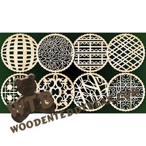 Trivet Set #12 fretwork scroll saw pattern | The Wooden Teddy Bear