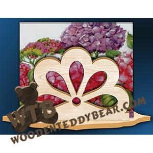 Half Flower #1 Napkin Holder fretwork scroll saw pattern | The Wooden Teddy Bear