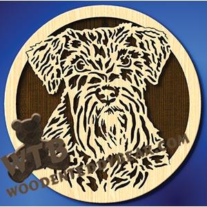 Miniature Schnauzer fretwork scroll saw pattern | The Wooden Teddy Bear