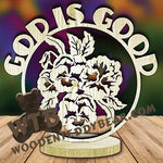 God is Good Freestanding Word Plaque fretwork scroll saw pattern | The Wooden Teddy Bear