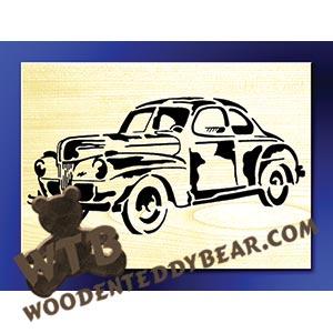 1941 Ford fretwork scroll saw pattern | The Wooden Teddy Bear