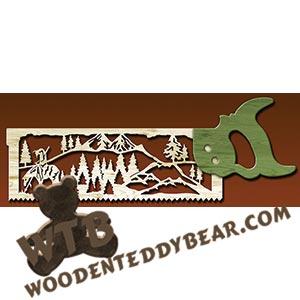 End of the Trail Handsaw fretwork scroll saw pattern | The Wooden Teddy Bear