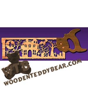 Halloween Handsaw fretwork scroll saw pattern | The Wooden Teddy Bear