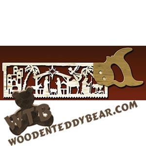 Nativity Scene Handsaw fretwork scroll saw pattern | The Wooden Teddy Bear