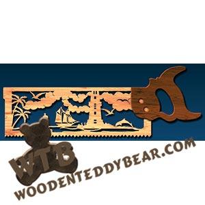 Nautical Handsaw fretwork scroll saw pattern | The Wooden Teddy Bear