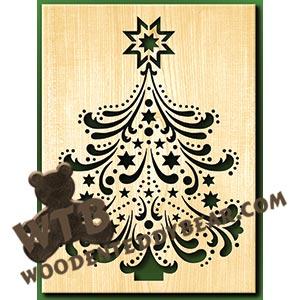 Decorative Tree #3 fretwork scroll saw pattern | The Wooden Teddy Bear