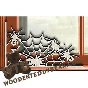 Halloween #6 Decorative Window Corner fretwork scroll saw pattern | The Wooden Teddy Bear